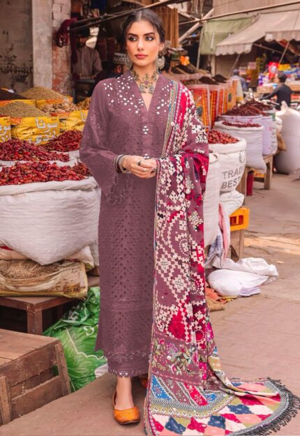Nureh Luxury Chikankari  Lawn Suit